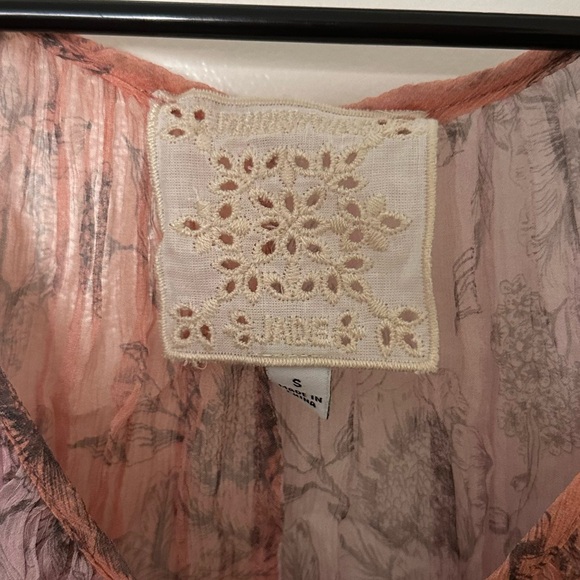 Johnny Was Jade Silk Floral Blouse - S - Picture 2 of 4